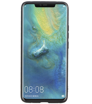 Grip Stand Hardcase Backcover voor Huawei Mate 20 Pro Blauw