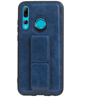 Grip Stand Hardcase Backcover voor Huawei P Smart / P Smart Plus (2019) Blauw