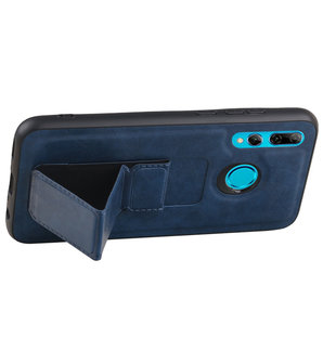 Grip Stand Hardcase Backcover voor Huawei P Smart / P Smart Plus (2019) Blauw