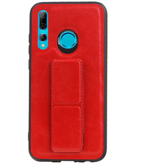 Grip Stand Hardcase Backcover voor Huawei P Smart / P Smart Plus (2019) Rood