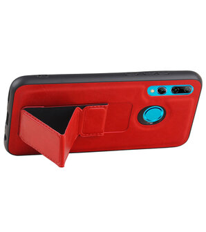 Grip Stand Hardcase Backcover voor Huawei P Smart / P Smart Plus (2019) Rood