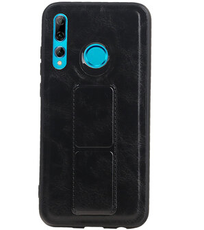 Grip Stand Hardcase Backcover voor Honor 20 Lite Zwart