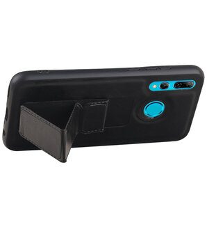 Grip Stand Hardcase Backcover voor Honor 20 Lite Zwart