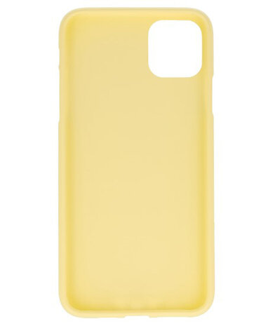 Color Backcover voor iPhone 11 Pro Max Geel