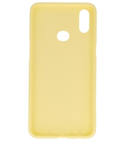 Color Backcover voor Samsung Galaxy A10s Geel