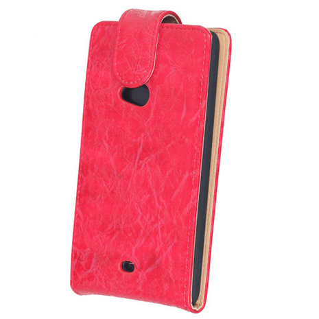 Bestcases Vintage Rood Flipcase Hoesje voor Samsung Galaxy S4 i9500