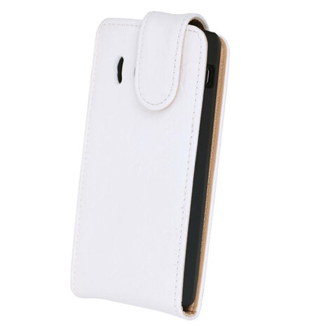 Eco-Leather Flipcase Hoesje voor Huawei Ascend Y300 Creme