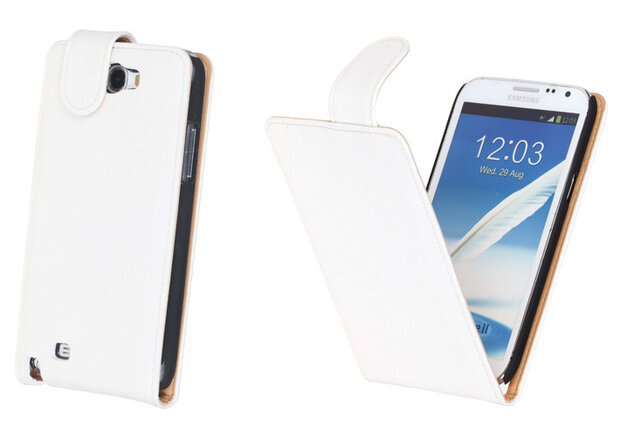 Bestcases Vintage Creme Flipcase Samsung Galaxy Note 2 N7100