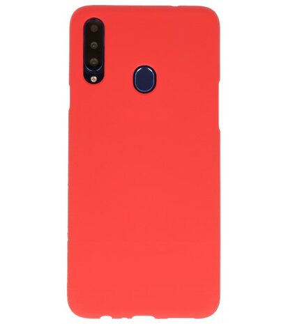 Color Backcover voor Samsung Galaxy A20s Rood