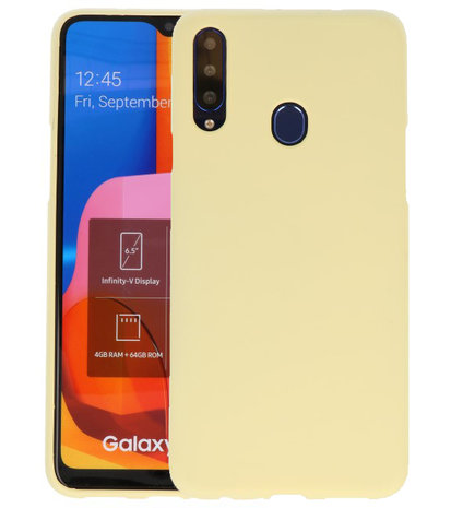 Samsung Galaxy A20s backcover Geel