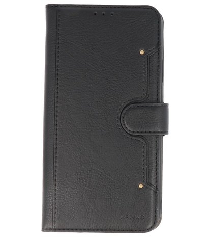 Luxe Portemonnee Hoesje voor iPhone 11 Pro Max Zwart