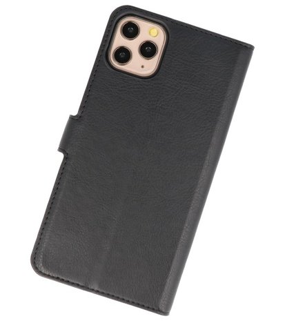 Luxe Portemonnee Hoesje voor iPhone 11 Pro Max Zwart