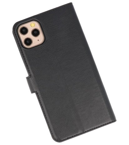 Luxe Portemonnee Hoesje voor iPhone 11 Pro Max Zwart