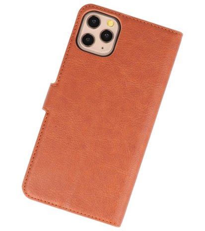 Luxe Portemonnee Hoesje voor iPhone 11 Pro Max Bruin