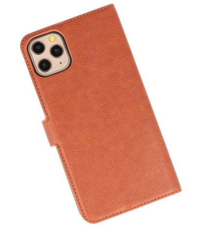 Luxe Portemonnee Hoesje voor iPhone 11 Pro Max Bruin