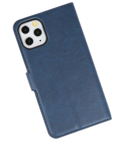 Luxe Portemonnee Hoesje voor iPhone 11 Pro Navy