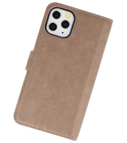 Luxe Portemonnee Hoesje voor iPhone 11 Pro Grijs