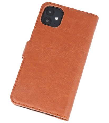 Luxe Portemonnee Hoesje voor iPhone 11 Bruin