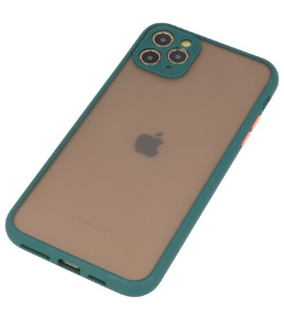 Kleurcombinatie Hard Case voor iPhone 11 Pro Max Donker Groen