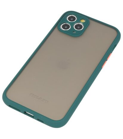 Kleurcombinatie Hard Case voor iPhone 11 Pro Donker Groen