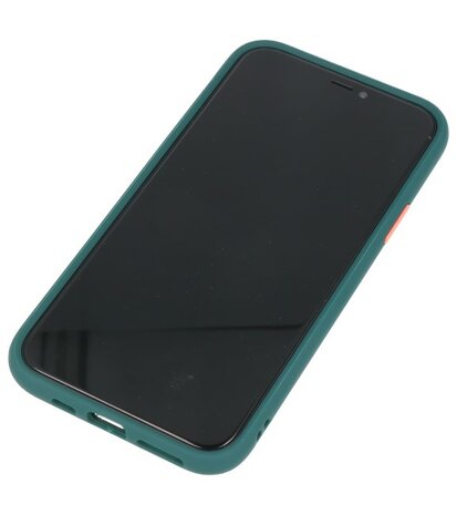 Kleurcombinatie Hard Case voor iPhone 11 Pro Donker Groen