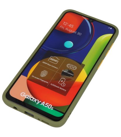 Kleurcombinatie Hard Case voor Samsung Galaxy A50 Groen