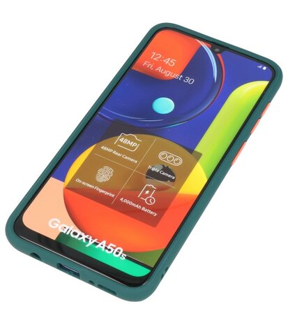 Kleurcombinatie Hard Case voor Samsung Galaxy A50 Donker Groen