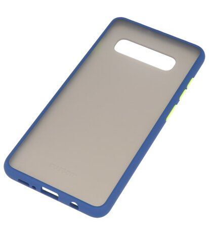 Kleurcombinatie Hard Case voor Samsung Galaxy S10 Plus Blauw