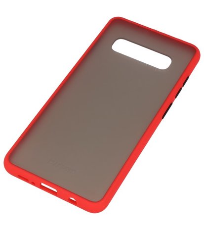 Kleurcombinatie Hard Case voor  Samsung Galaxy S10 Plus Rood