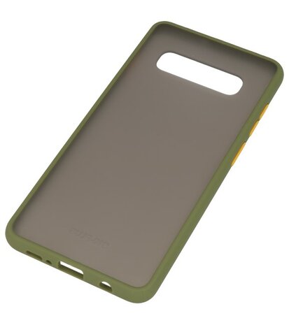 Kleurcombinatie Hard Case voor Samsung Galaxy S10 Plus Groen