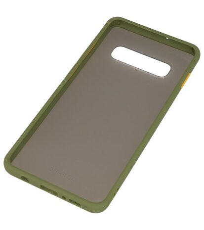 Kleurcombinatie Hard Case voor Samsung Galaxy S10 Plus Groen