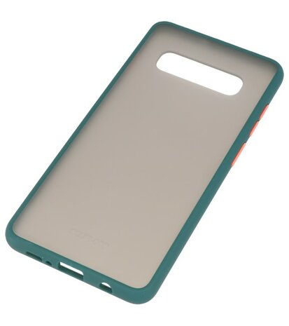 Kleurcombinatie Hard Case voor Samsung Galaxy S10 Plus Donker Groen