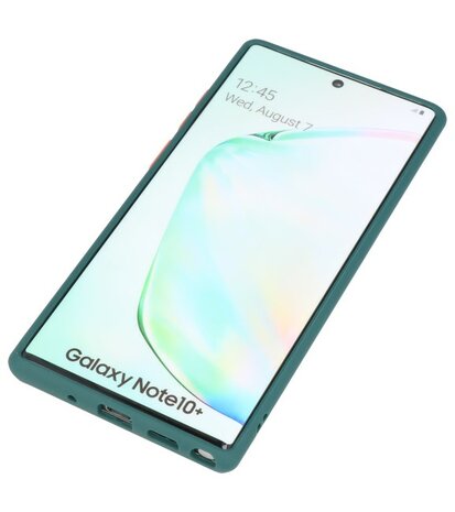 Kleurcombinatie Hard Case voor Samsung Galaxy Note 10 Plus Donker Groen
