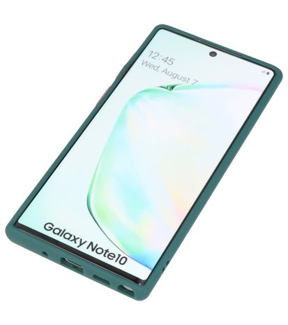 Kleurcombinatie Hard Case voor Samsung Galaxy Note 10 Donker Groen