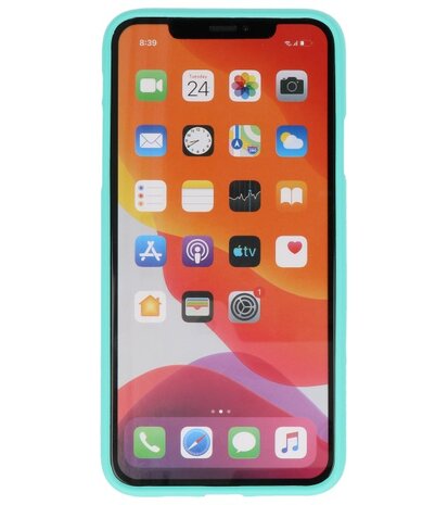 Color Backcover voor iPhone 11 Pro Max Turquoise