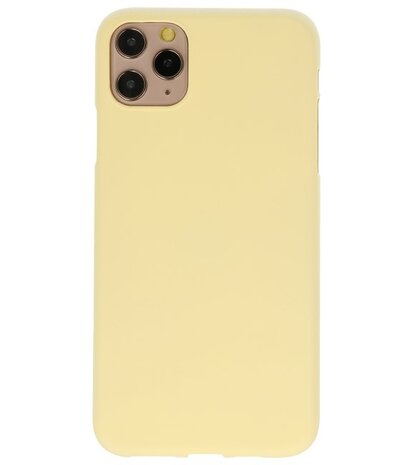 Color Backcover voor iPhone 11 Pro Max Geel