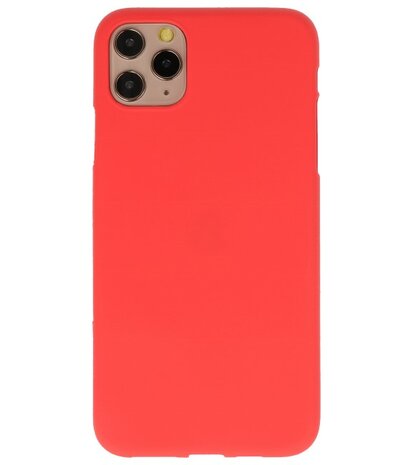 Color Backcover voor iPhone 11 Pro Max Rood
