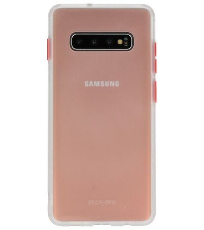 Kleurcombinatie Hard Case voor Samsung Galaxy S10 Plus Transparant
