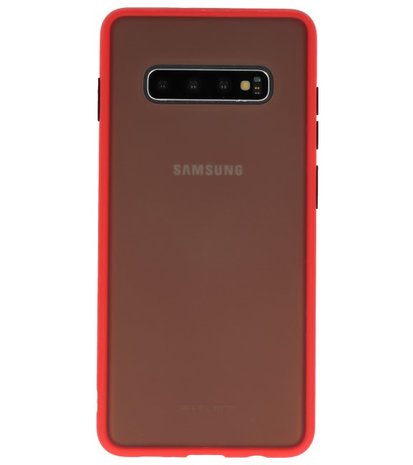 Kleurcombinatie Hard Case voor  Samsung Galaxy S10 Plus Rood