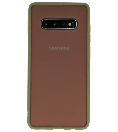 Kleurcombinatie Hard Case voor Samsung Galaxy S10 Plus Groen