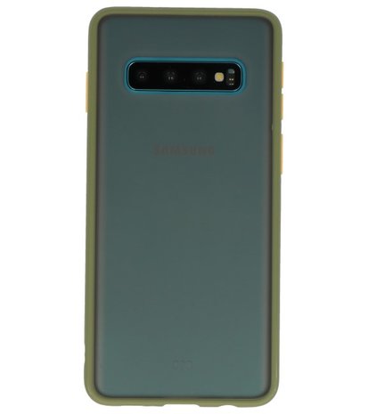 Kleurcombinatie Hard Case voor Samsung Galaxy S10 Groen