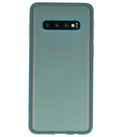 Kleurcombinatie Hard Case voor Samsung Galaxy S10 Donker Groen