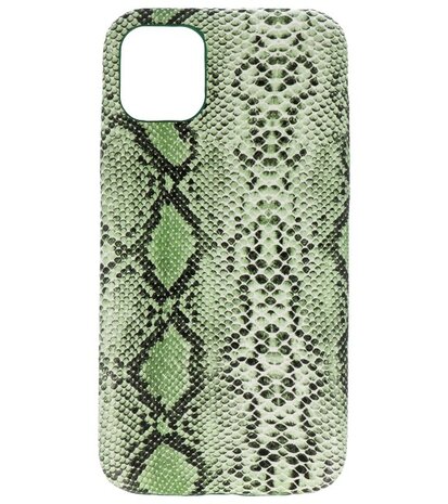 Slang Design Back Cover voor iPhone 11 Pro Max Groen