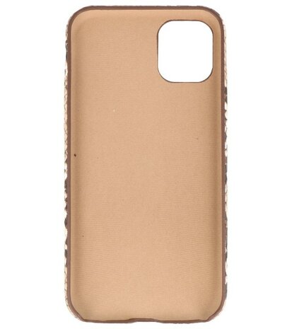 Slang Design Back Cover voor iPhone 11 Pro Beige