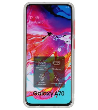 Kleurcombinatie Hard Case voor Samsung Galaxy A70 Transparant