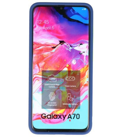 Kleurcombinatie Hard Case voor Samsung Galaxy A70 Blauw