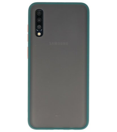 Kleurcombinatie Hard Case voor Samsung Galaxy A70 Donker Groen