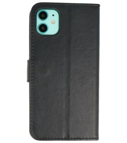 Bookstyle Wallet Cases Hoes voor iPhone 11 Zwart