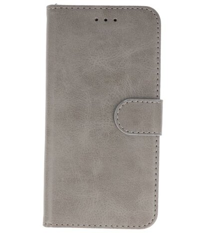 Bookstyle Wallet Cases Hoes voor iPhone 11 Pro Grijs