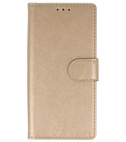 Bookstyle Wallet Cases Hoes voor Samsung Galaxy Note 10 Goud